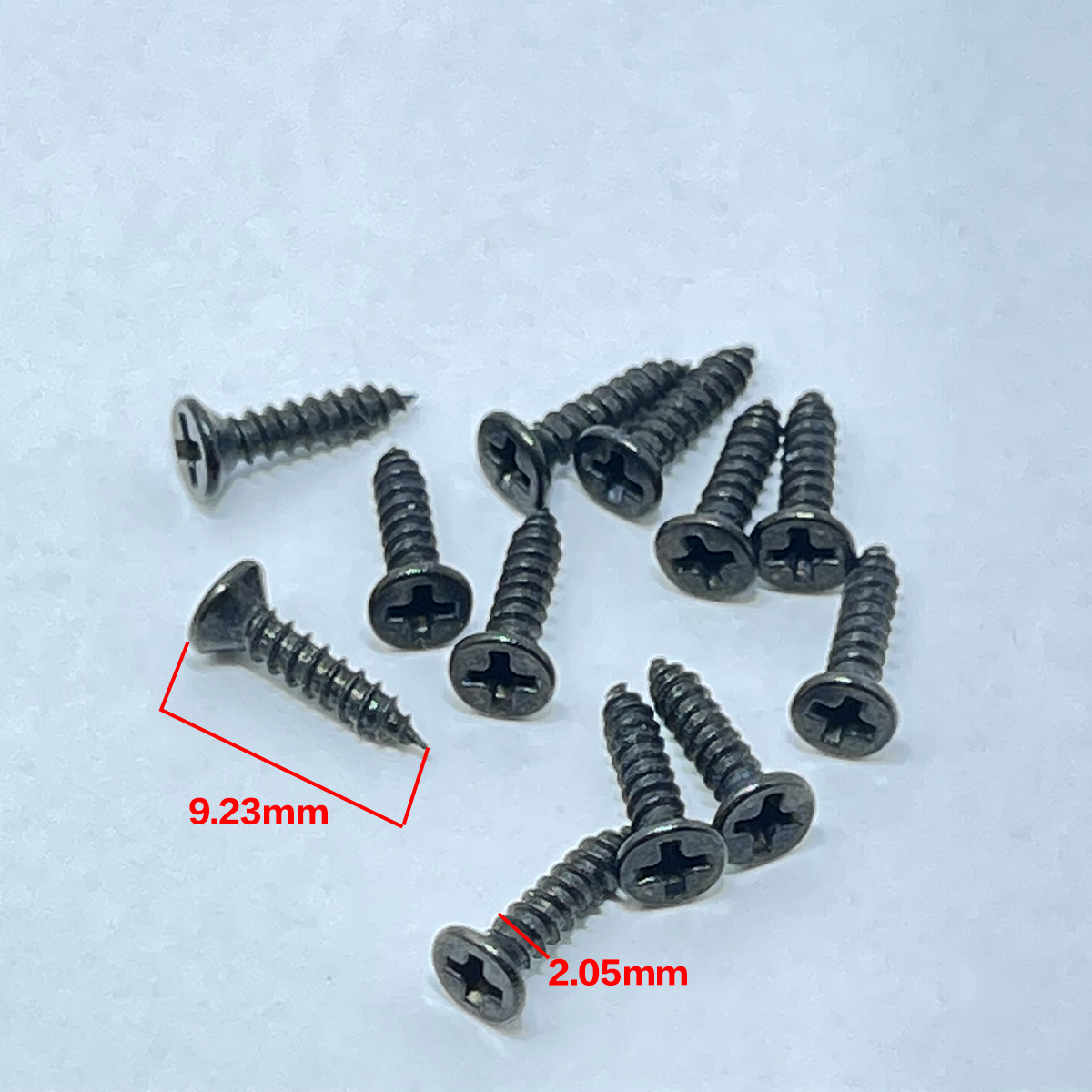 拾音器邊框 螺絲 黑色 (長9.23mm/直徑2.05mm)單支