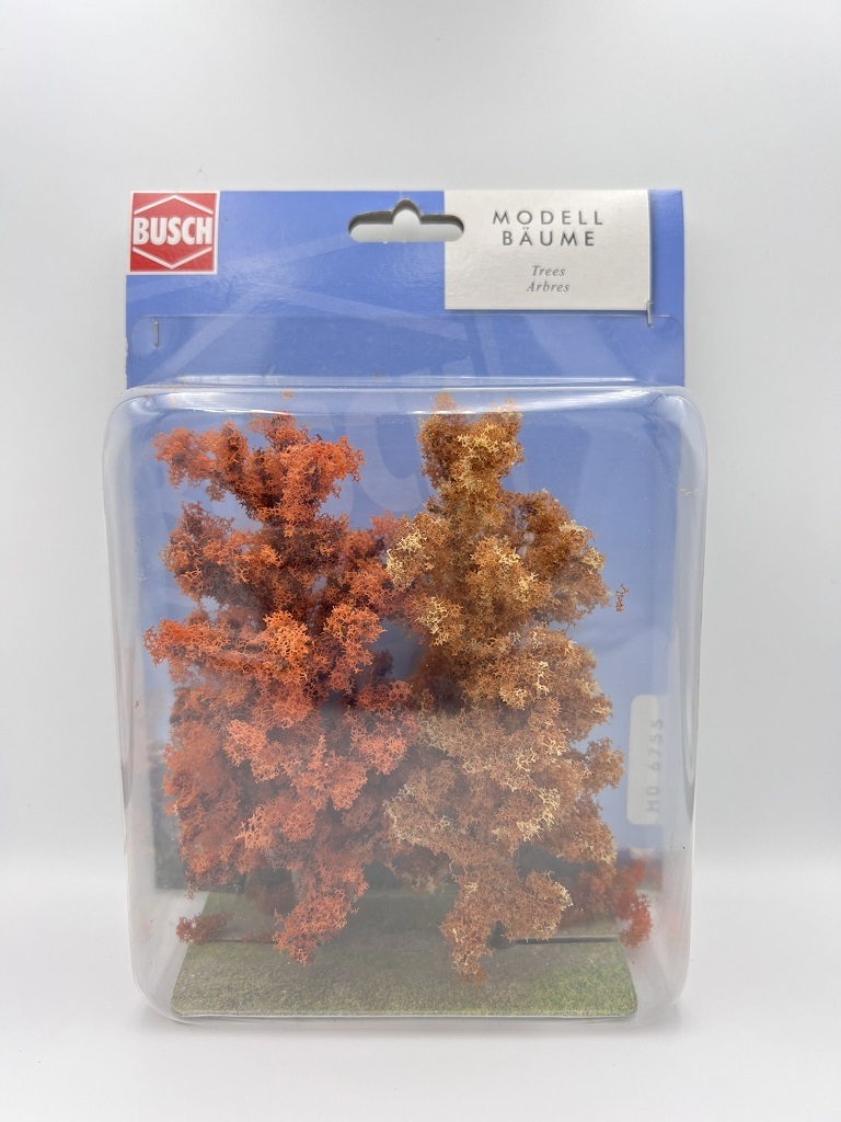 Busch 6755 HO規 秋季的樹 (暗紅.棕)