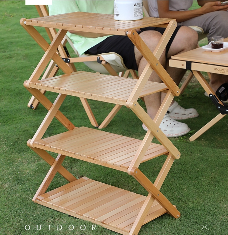 特克曼_山之客Mounthike 實木系列_櫸木置物架(直立四層架)