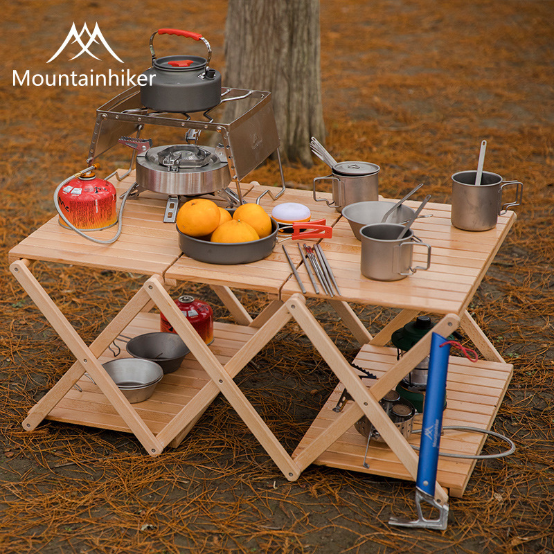 特克曼_山之客Mounthike 實木系列_櫸木置物架(直立四層架)