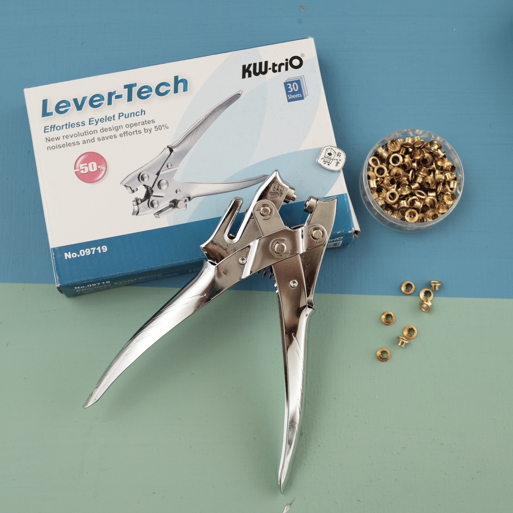 省力型 雞眼扣 打孔機｜KW-trio