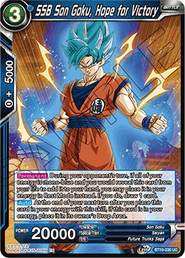 BT10-036 SSB Son Goku, Hope for Victory