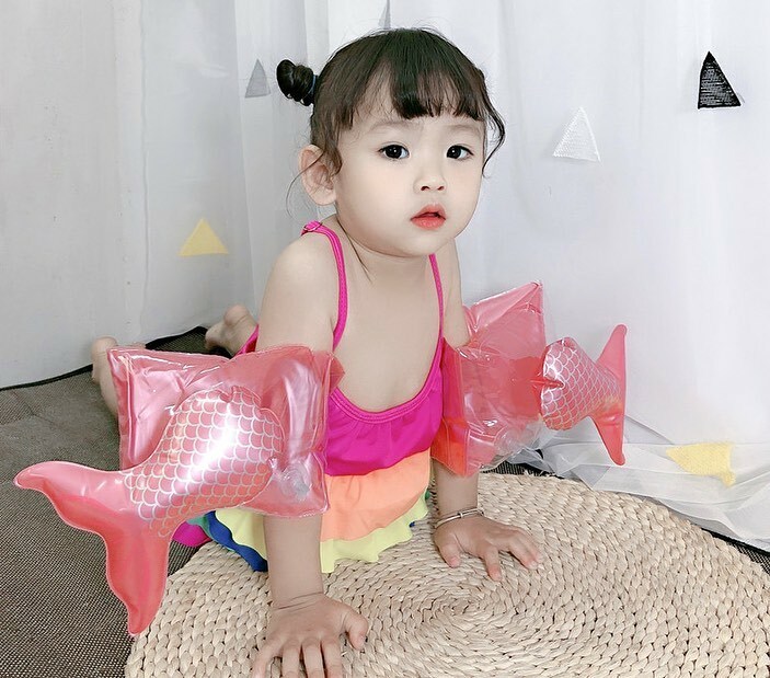 夏天玩水去!!!!美人魚臂圈