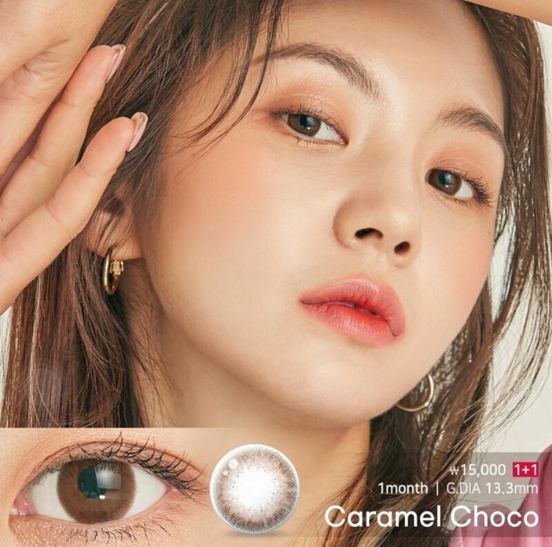 [預訂] Lenstown Chocopong 1 Month 每月拋棄彩妝隱形眼鏡｜每盒2片 ( Caramel Choco )