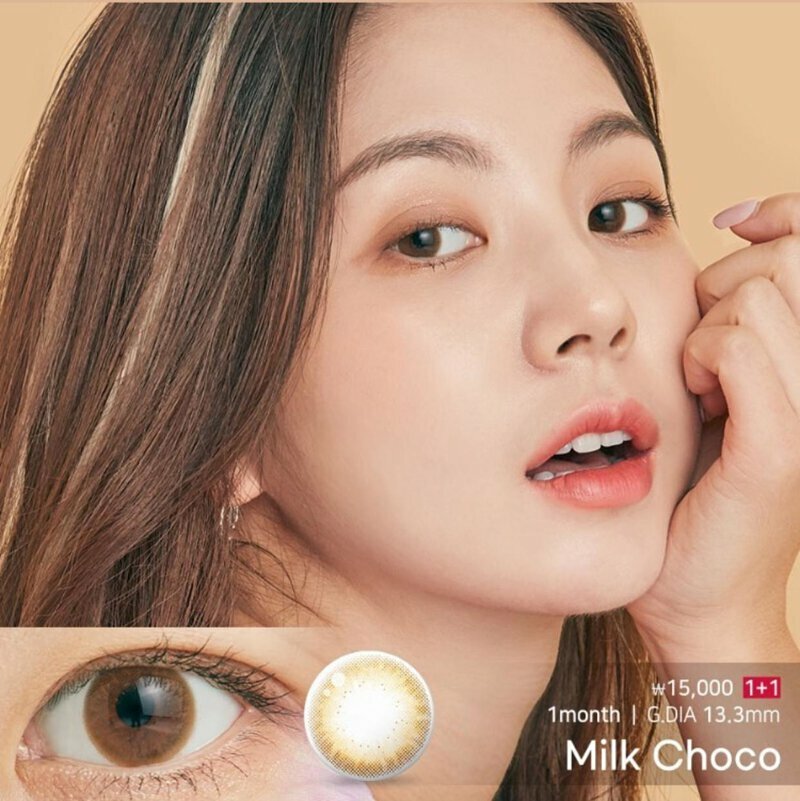 [預訂] Lenstown Chocopong 1 Month 每月拋棄彩妝隱形眼鏡｜每盒2片 ( Milk  Choco )
