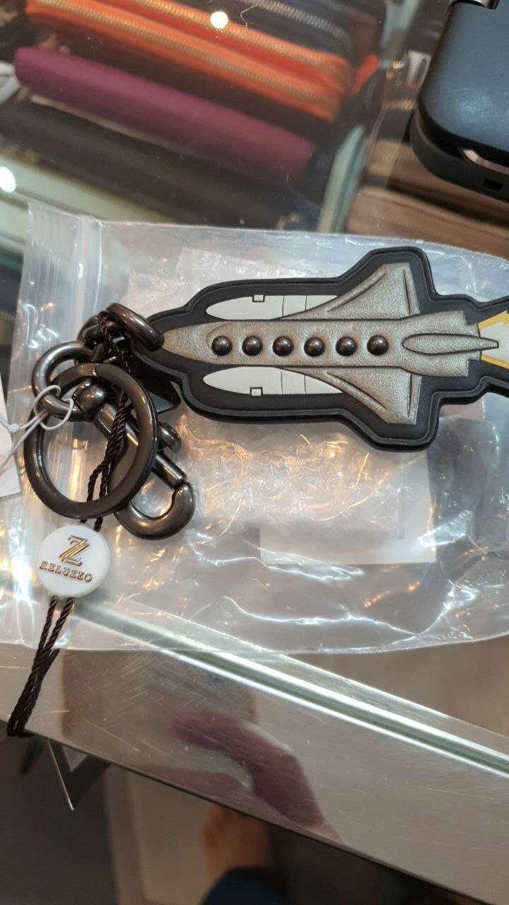 [S] COACH ROCKET BAG CHARM BLACK MULTI, 191202757134 (SCO35)