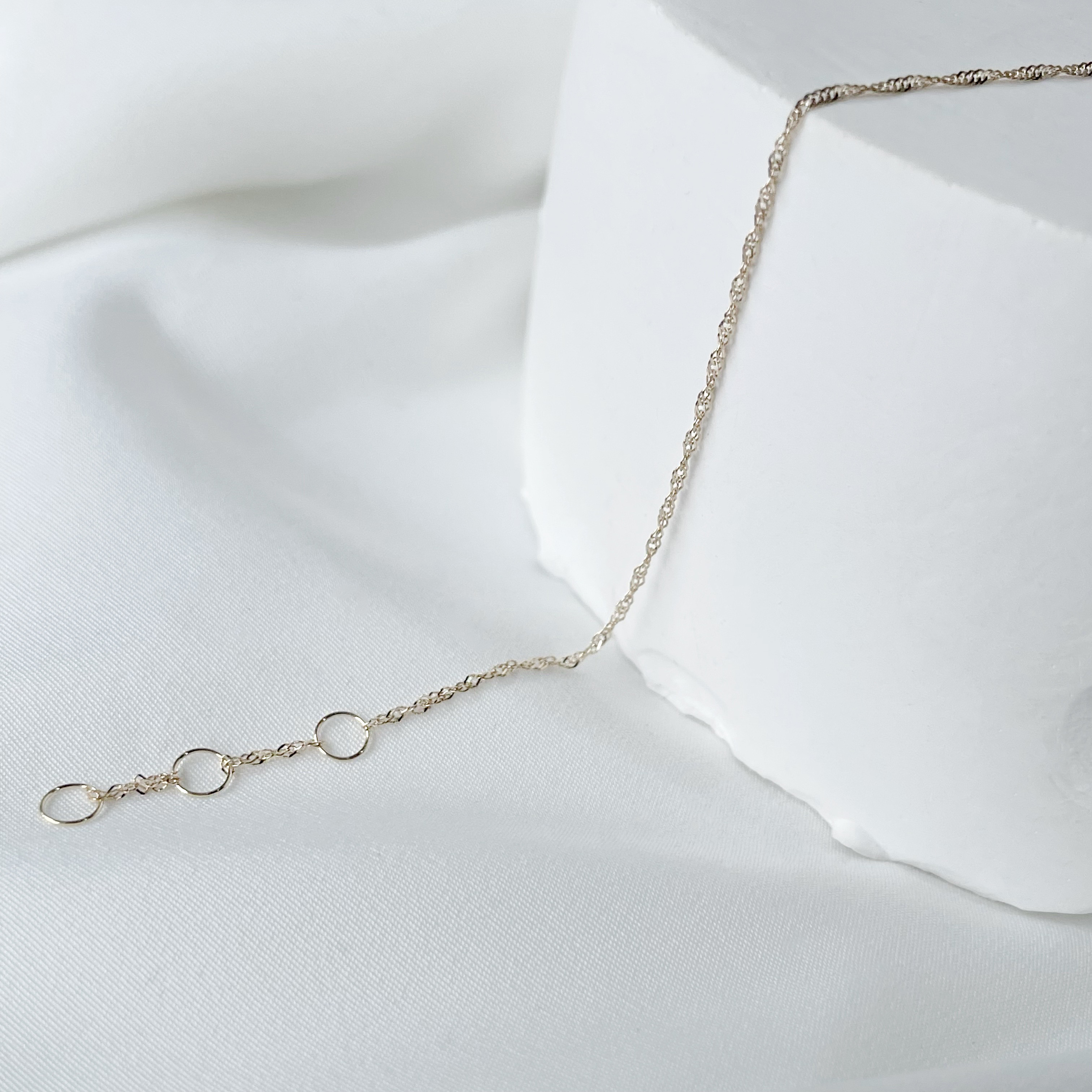 14K輕柔波紋手鏈