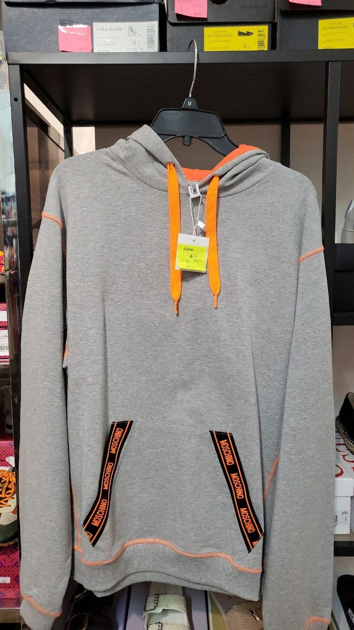 [S] MOSCHINO PULLOVER HOODIE, GREY, 1A1715-8108-0489 (SM130)