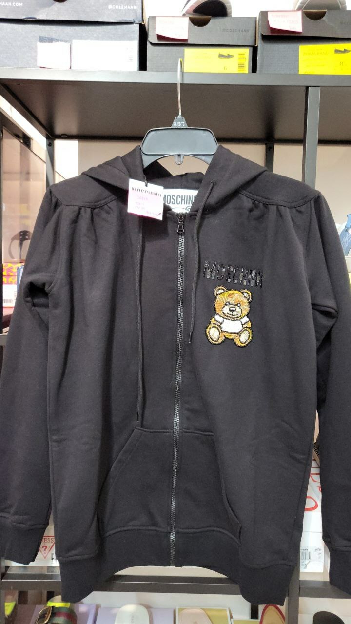 [S] MOSCHINO FELPA JACKET,BLACK, 201D-A171204271555 (SM88)