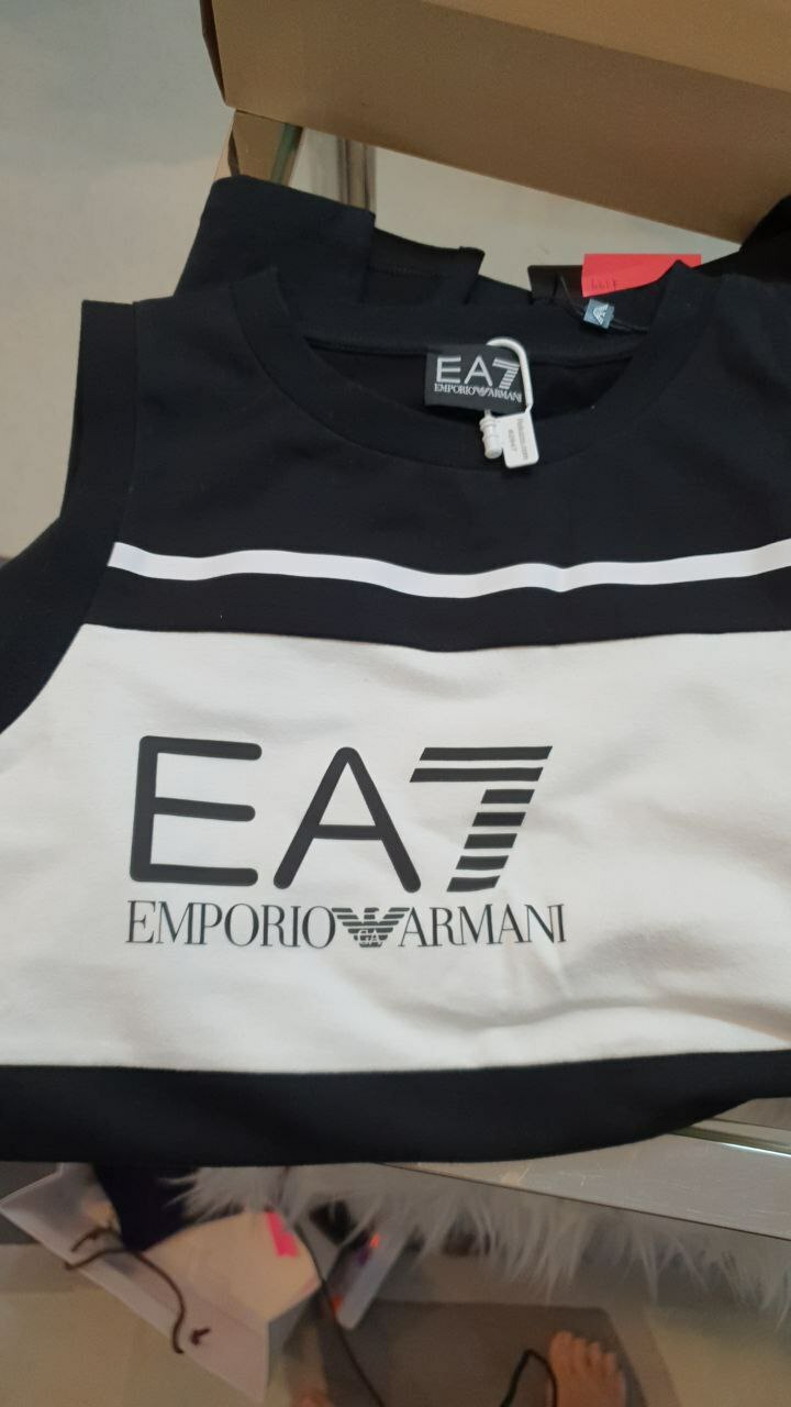 [S] ARMANI EXCHANGE SLEEVELESS DRESS,WHITE AND BLACK, 3KTA61TJ31Z-1200 (SAX22)