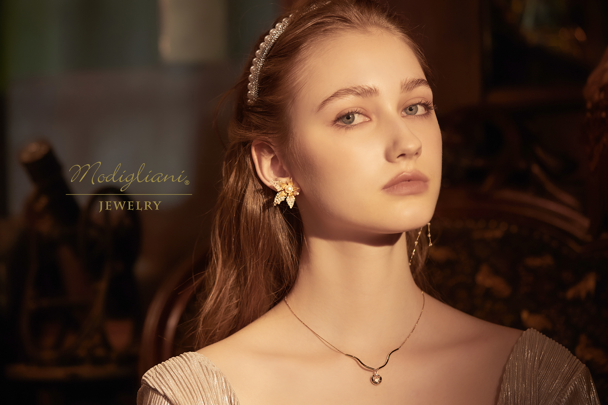 黃銅飾品,黃銅,花草,氣質,仙女,耳環,森林系,珍珠,兩戴式