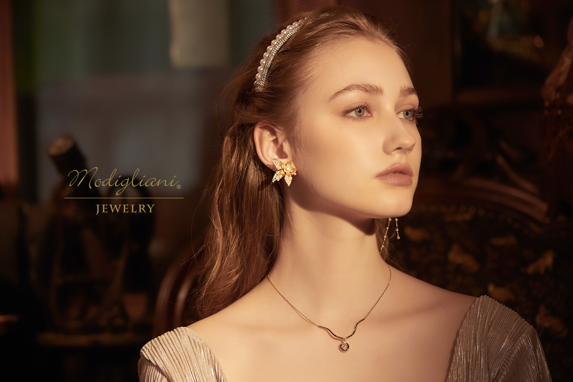 黃銅飾品,黃銅,花草,氣質,仙女,耳環,森林系,珍珠,兩戴式