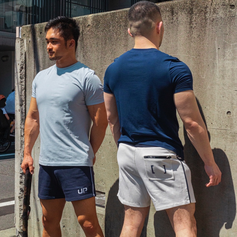 Cotton Sweat Shorts 純棉運動褲 海軍藍/白