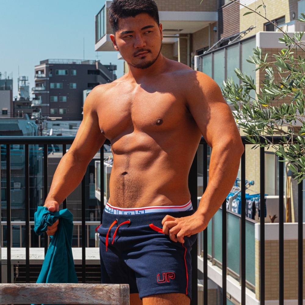 Cotton Sweat Shorts 純棉運動褲 大學藍/紅