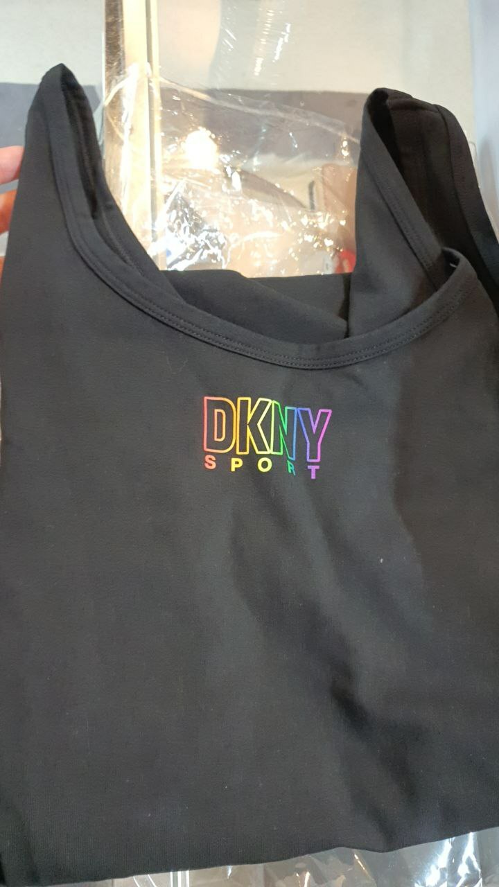 [S] DKNY SPORT LOGO SLEEVELESS DRESS,BLACK, DP2D4604-BLK (SD135)