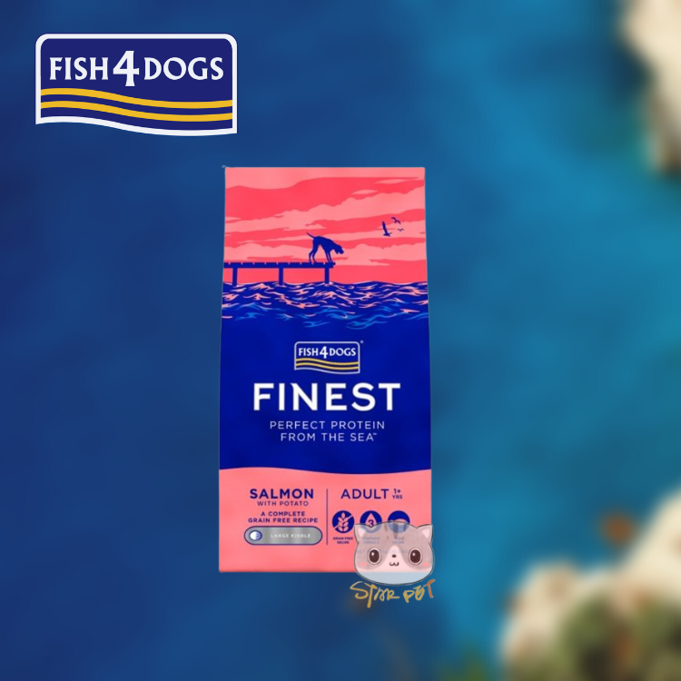 Finest Fish4Dogs Salmon with Potato - Large Bites 12kg