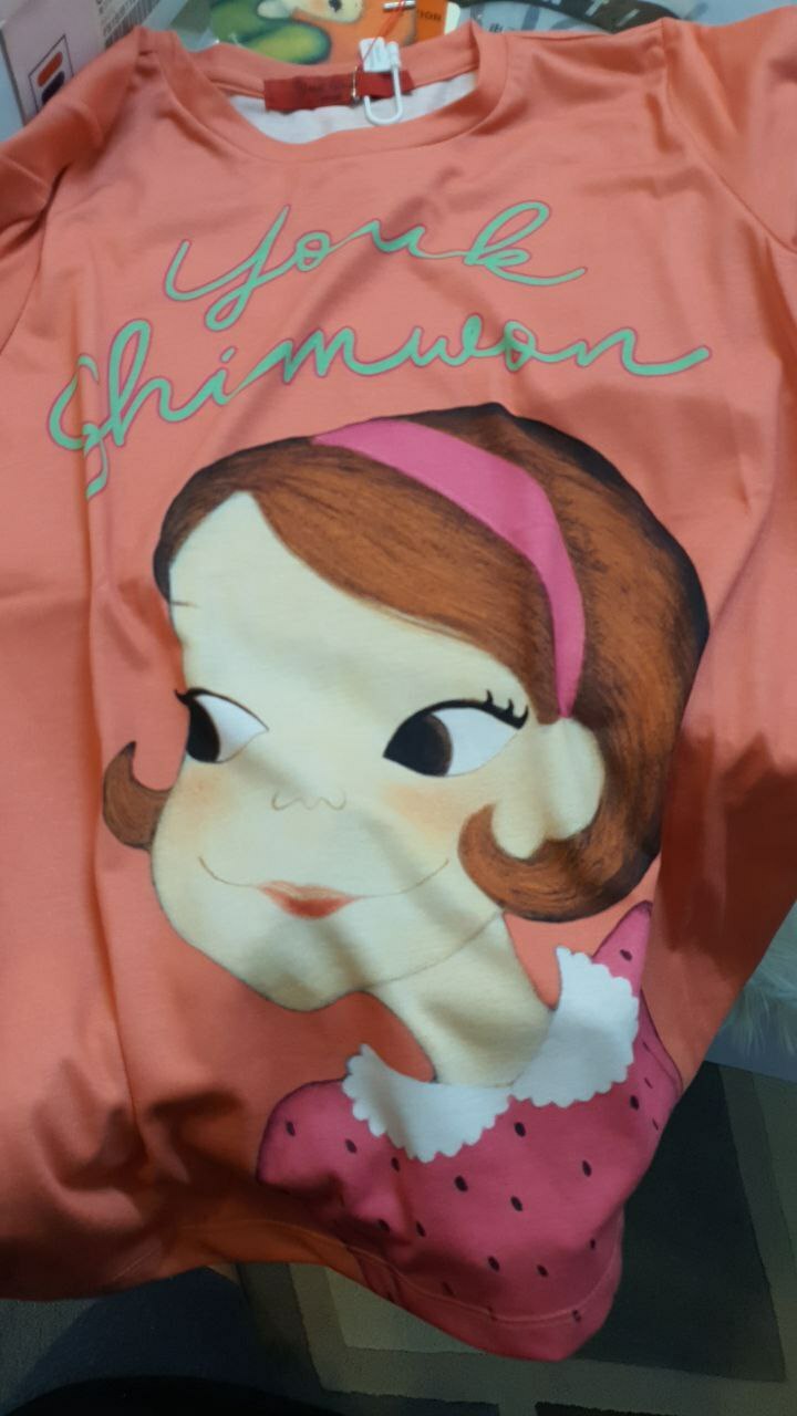 [S] YSW BIG LOGO T-SHIRT, PEACH, E1550ORTS01M (FINAL SALES) (SYW65)