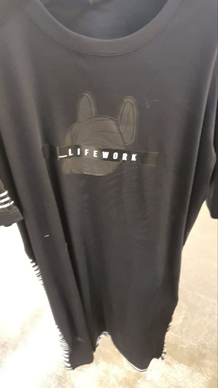 [S] LIFEWORK BIG LOGO DRESS,PATTERN WHITE, LW222OP82190 (SLW42)