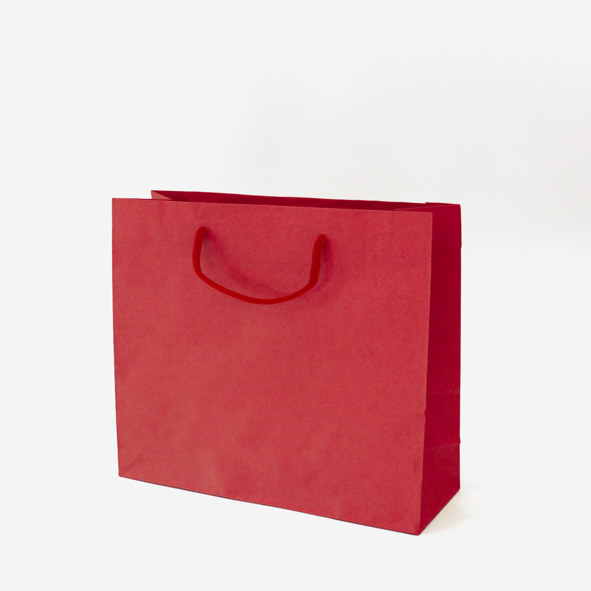 棉繩牛皮提袋｜3K｜嫣紅