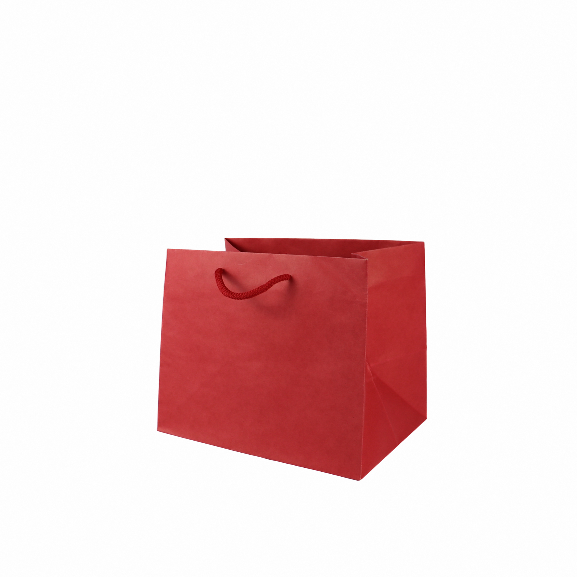 棉繩牛皮提袋｜2KS｜嫣紅