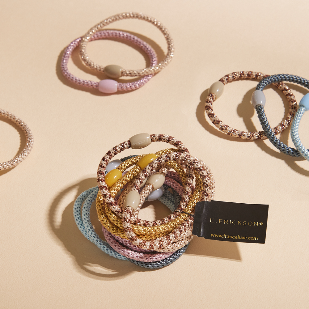 L. ERICKSON 彈力髮圈12入-細版〈芭蕾舞伶〉