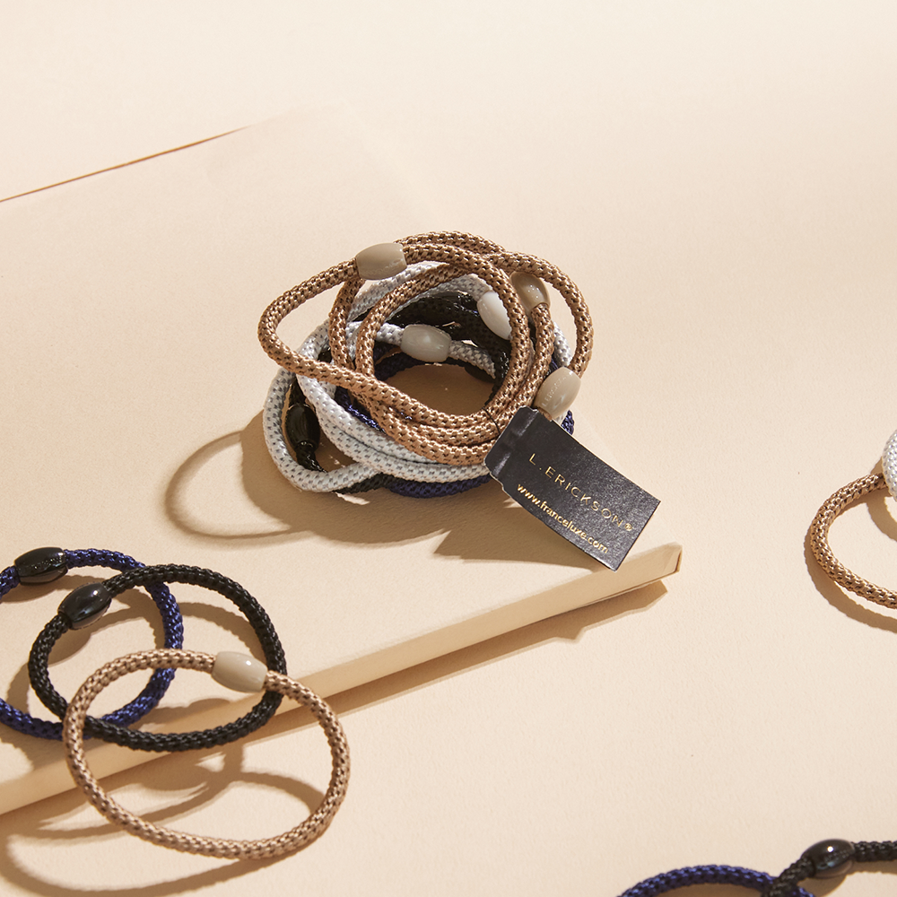 L. ERICKSON 彈力髮圈12入-細版〈經典色〉