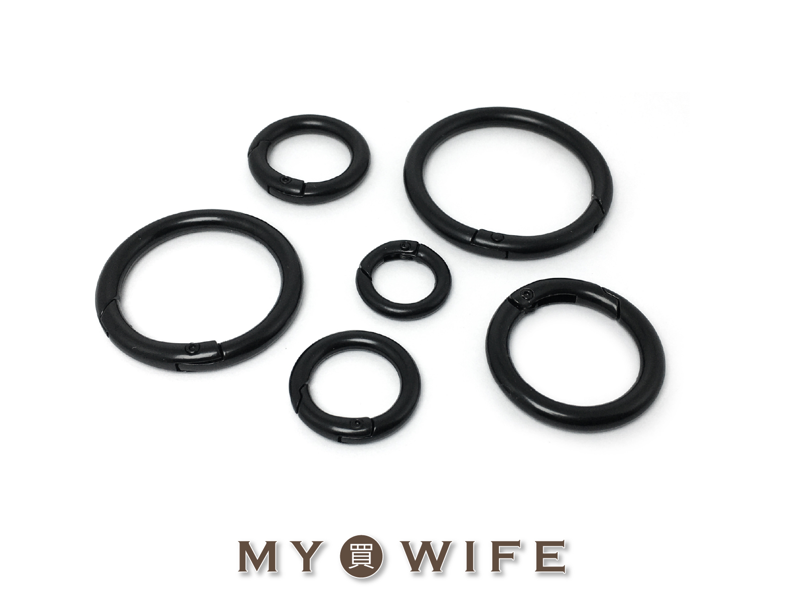 消光黑鎖圈_連接環_6規格【YR-2263002】