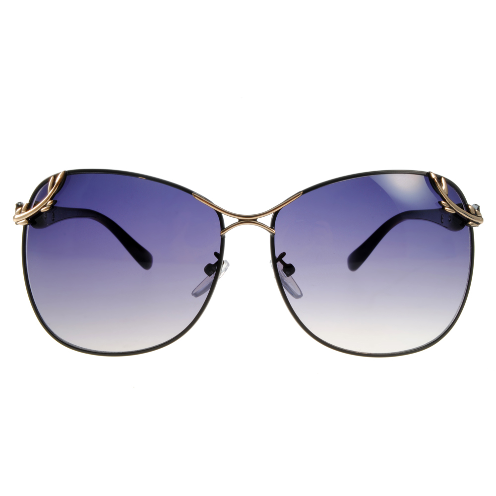 【EJING】EJG5020 (三色) 貴婦名媛花漾方框太陽眼鏡