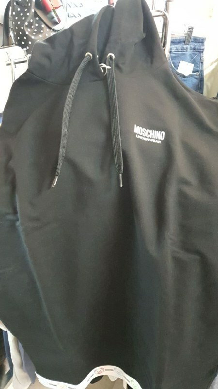 [S] MOSCHINO HOODIE DRESS, BLACK, ZUA170990040555 (SM143)