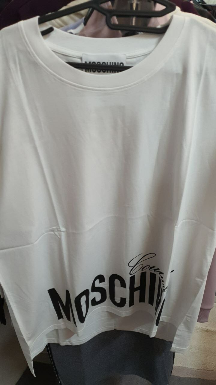 [S] MOSCHINO COUTURE! WORD TEE, WHITE, EA0703-0540-1001 (SM147)