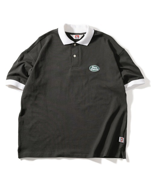 【 BEN DAVIS | 拼色寬鬆短POLO衫 - 2色 】