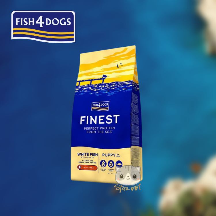 Finest Fish4Dogs Whit Fish with Potato - Puppies Small Bites 12kg