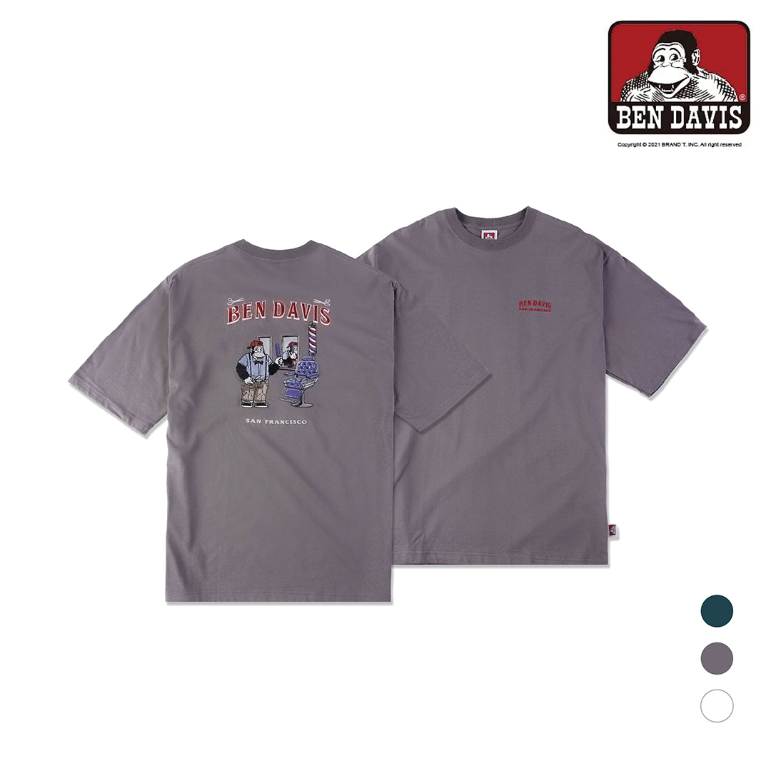 【 BEN DAVIS | 理髮廳猿人寬鬆短TEE - 3色 】