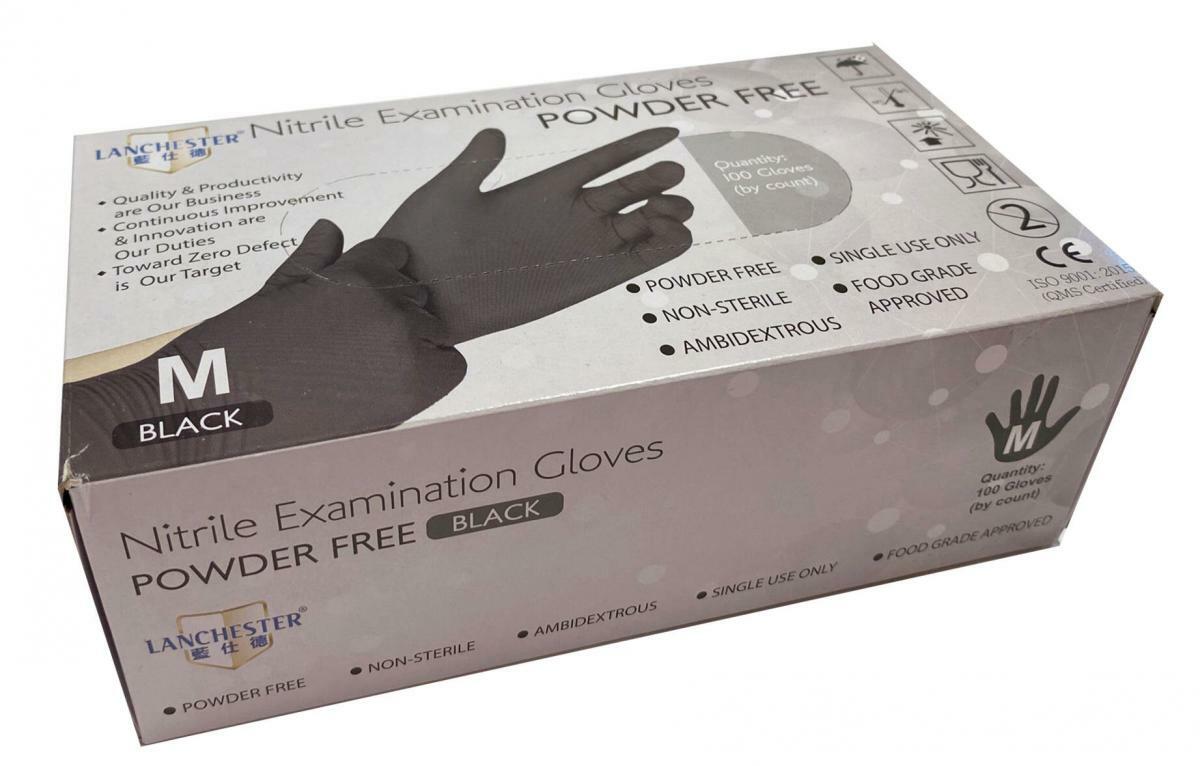 Lanchester丁腈無粉手套(黑色)(馬來西亞原裝進口)