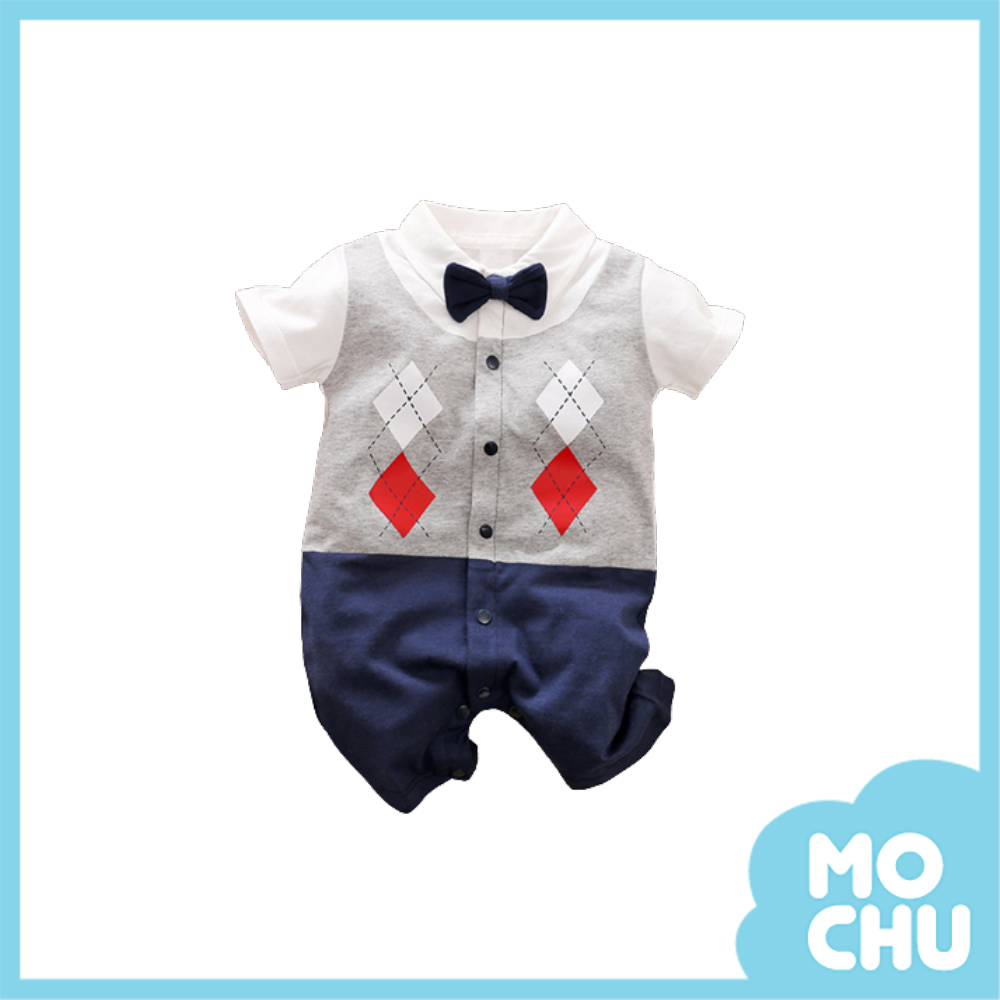 格子紳士連身衣