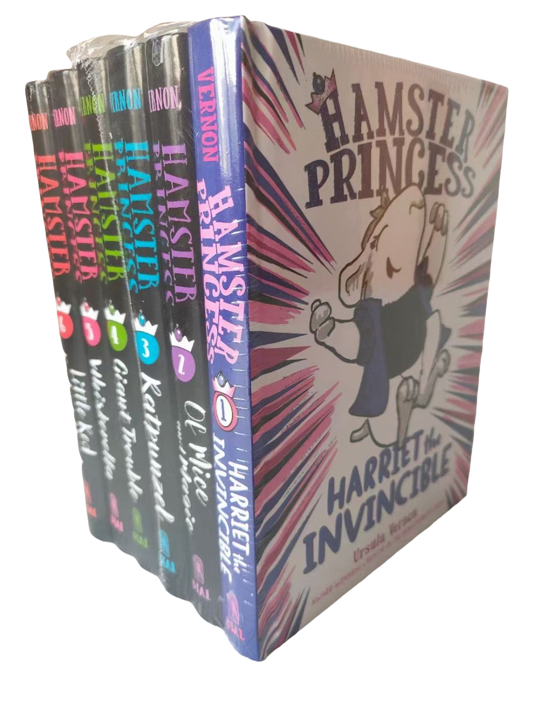 Hamster Princess 6 books Series by Ursula Vernon (Harriet the Invincible,Of Mice and Magic,Ratpunzel,Giant Trouble,Little Red Rodent Hood)