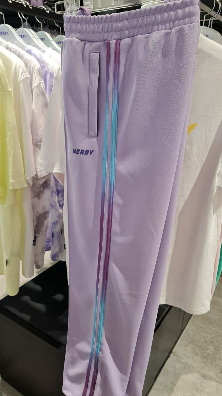 [S] NERDY GRADATION NY TRACK PANTS,LIGHT PURPLE, PNES22KB033604 (SN59)