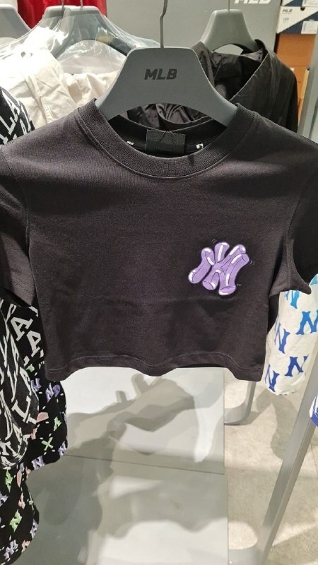 [S] MLB LIKE TUBE SERIES COMFORTABLE FIT T-SHIRT,BLACK, 3FTSL8023-50BKS (SMLB111)