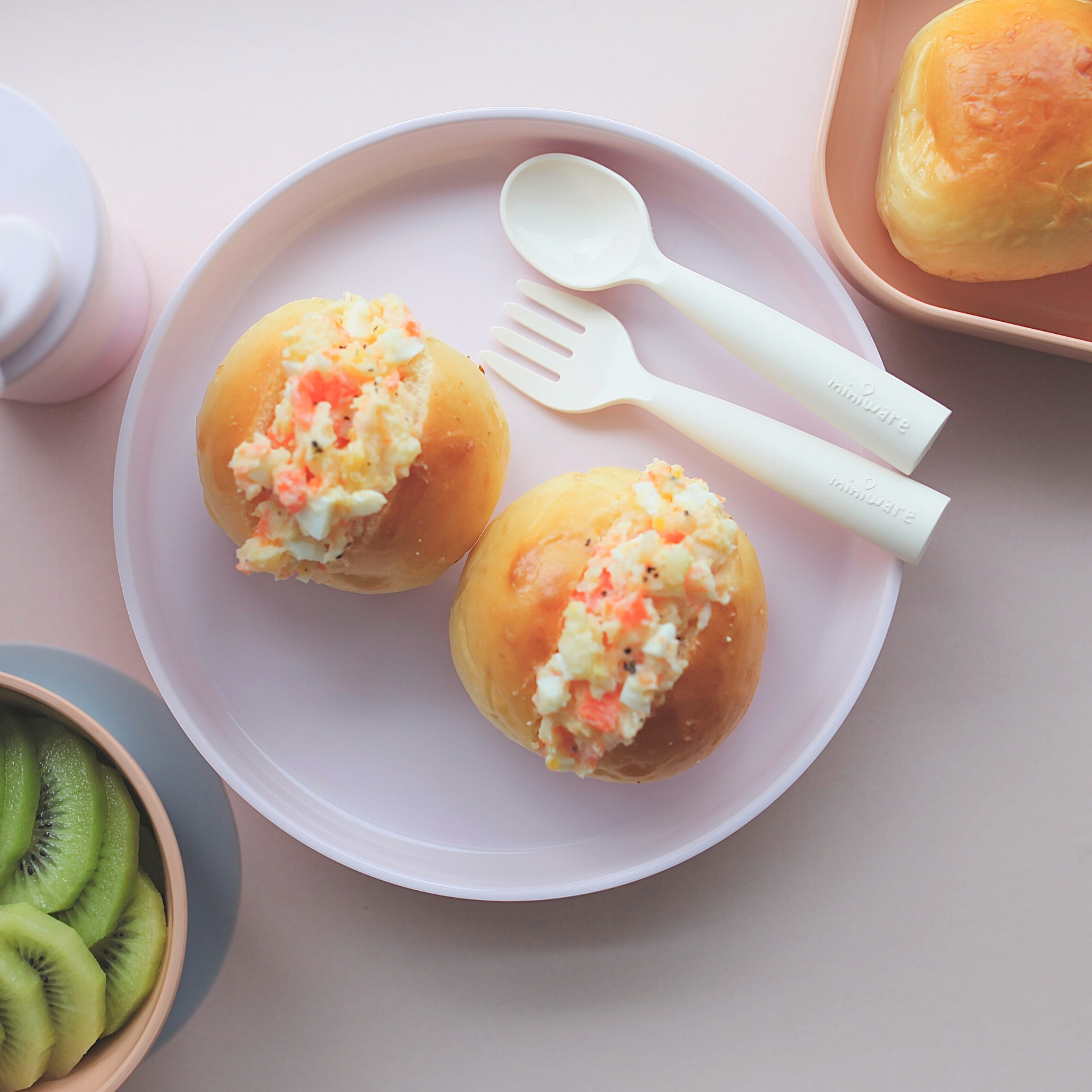 Sandwich Plate Set - Cotton Candy