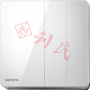 西門子 DELTA®arina 16AX 四位單控開關掣 (冰川白/玫瑰金/永恆灰/香檳金/ 型啞黑)