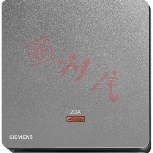 西門子 DELTA®arina 20A 單位雙極開關(帶霓虹燈指示器)(冰川白/玫瑰金/永恆灰/香檳金/型啞黑)