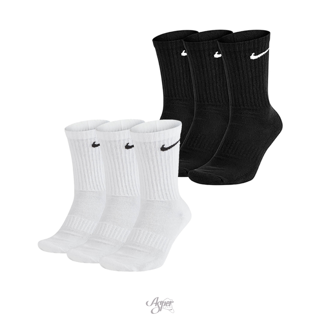 Nike Everyday logo 經典款 訓練長襪 小腿肚襪 襪子 3入 白/黑 SX7664-010 SX7664-100