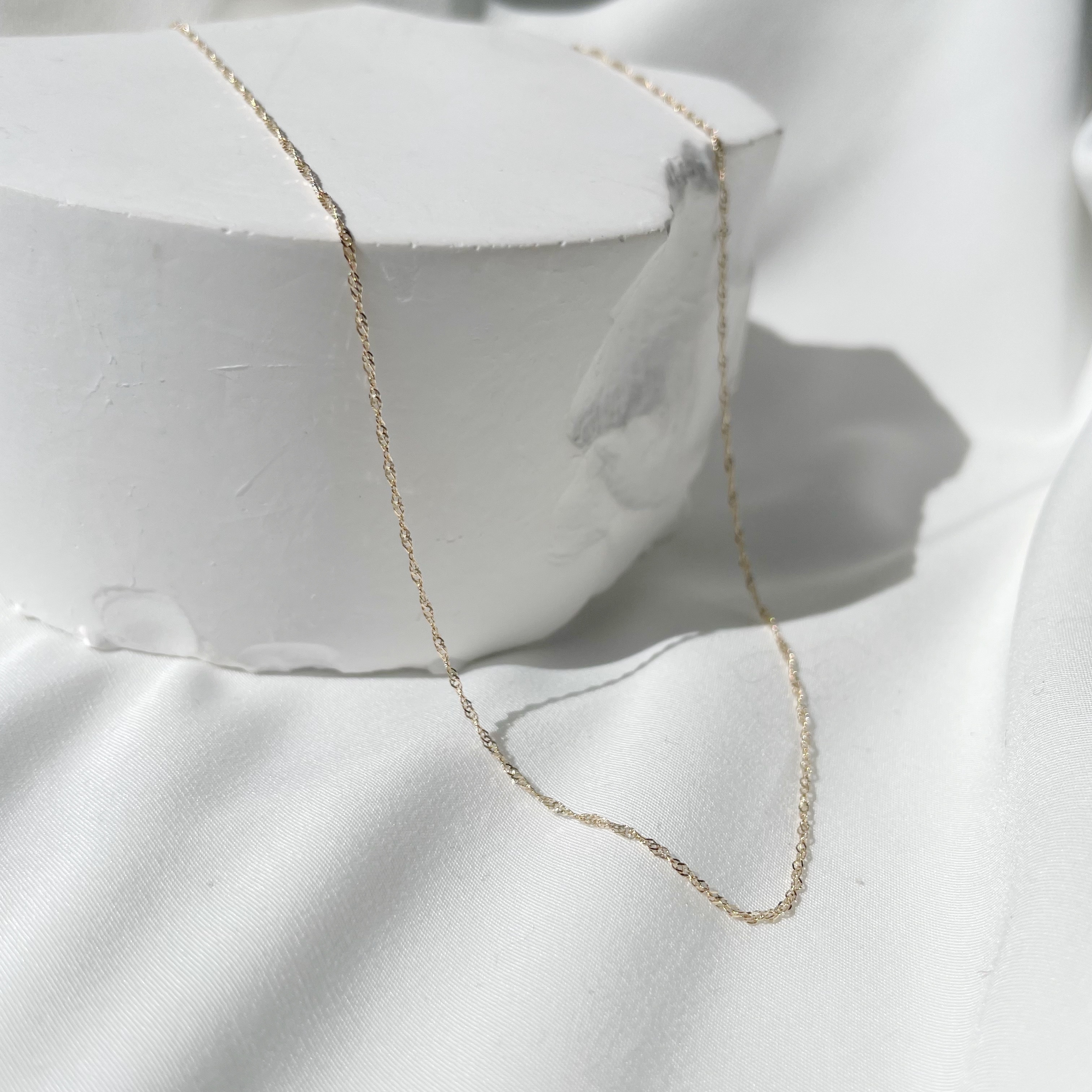 14K輕柔波紋Choker