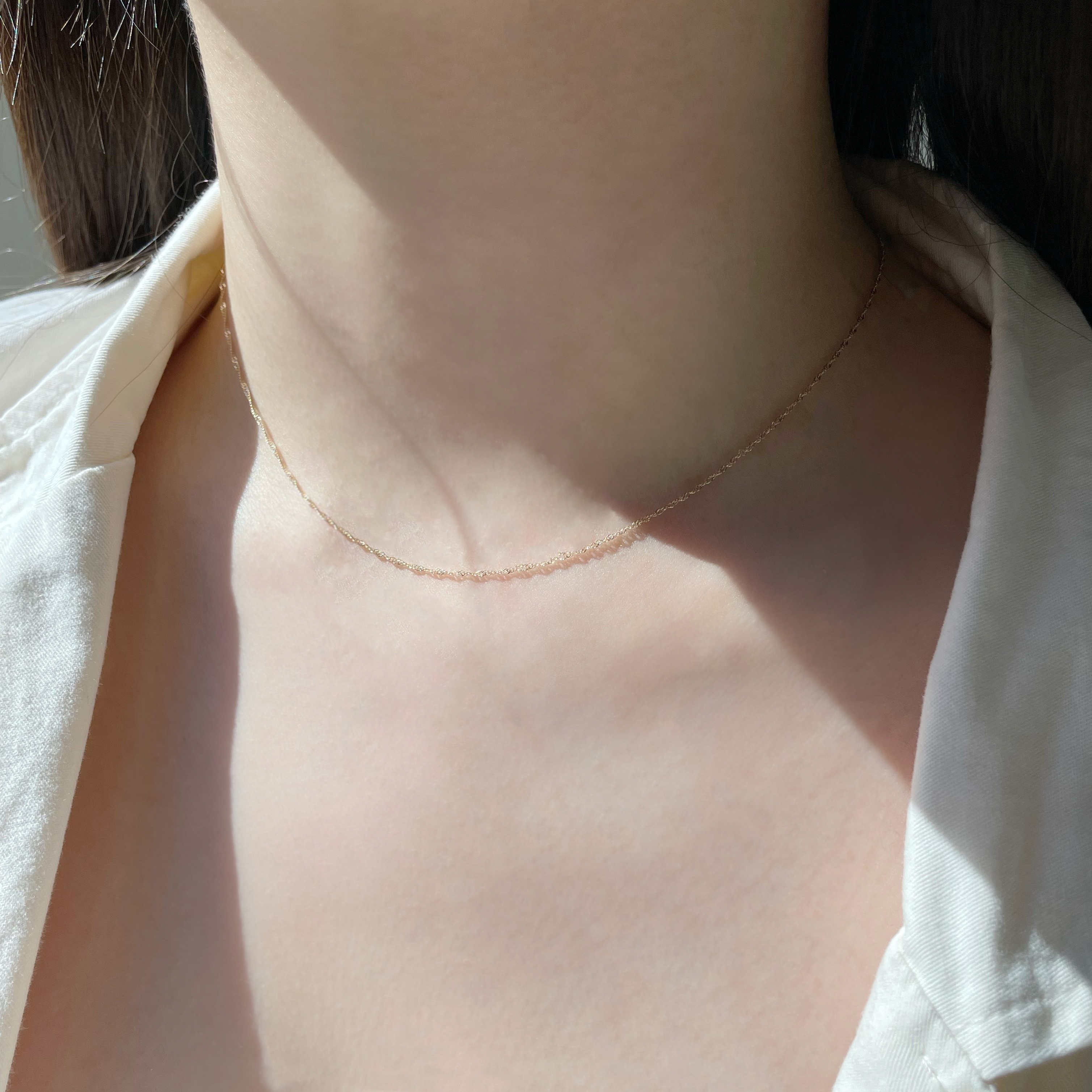 14K輕柔波紋Choker