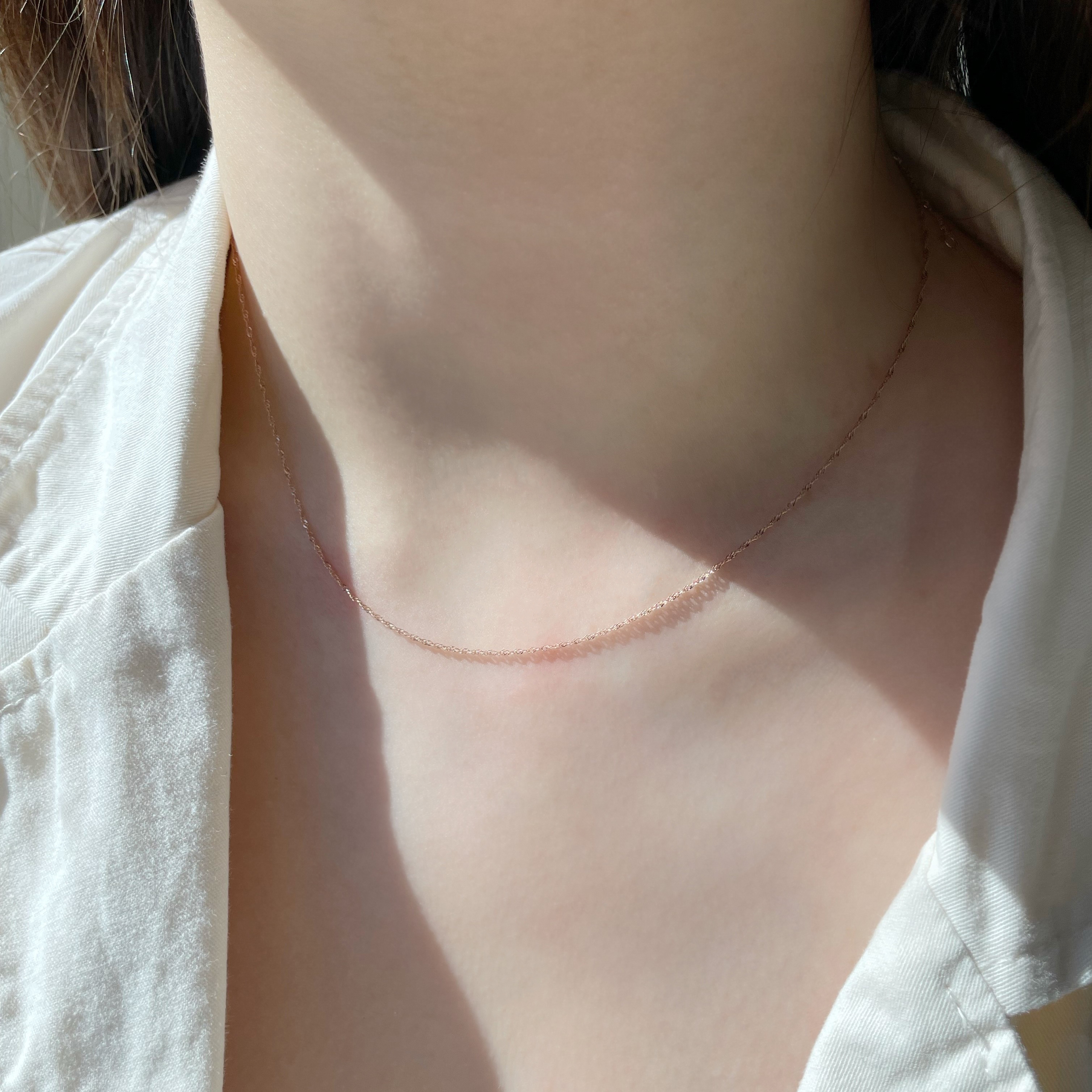 14K輕柔波紋Choker