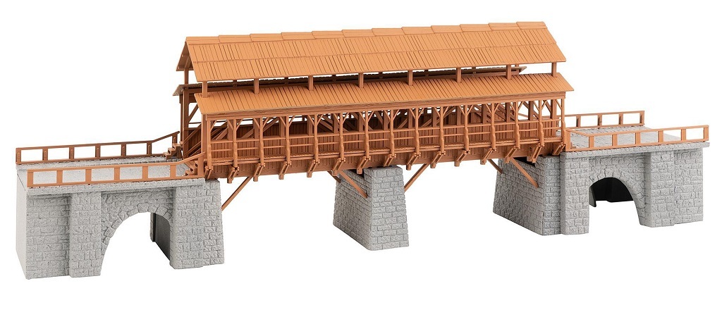 Faller 120527 HO scale, Wooden railway bridge .kit