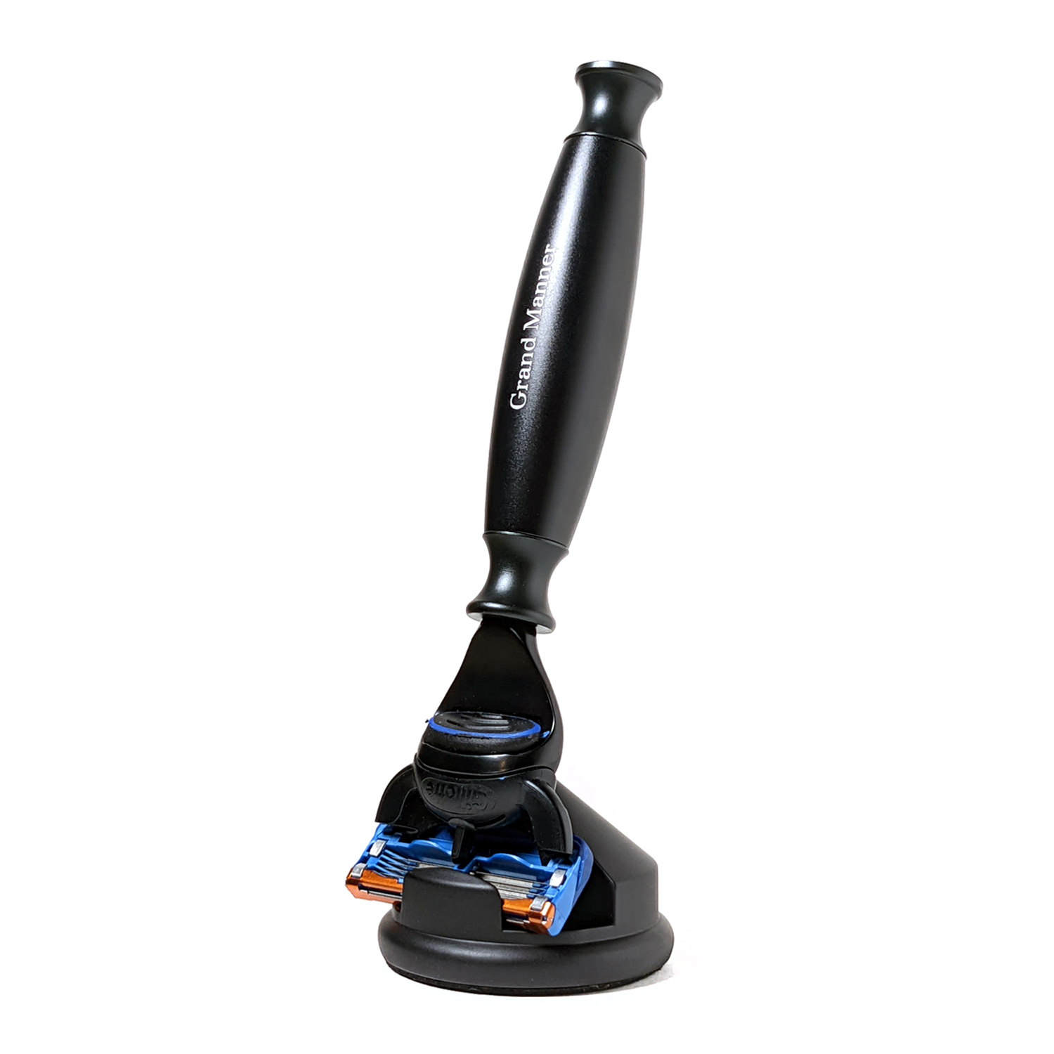 英國 Grand Manner 紳黑 手動安全刮鬍刀（Fusion / 吉列鋒隱刀片）