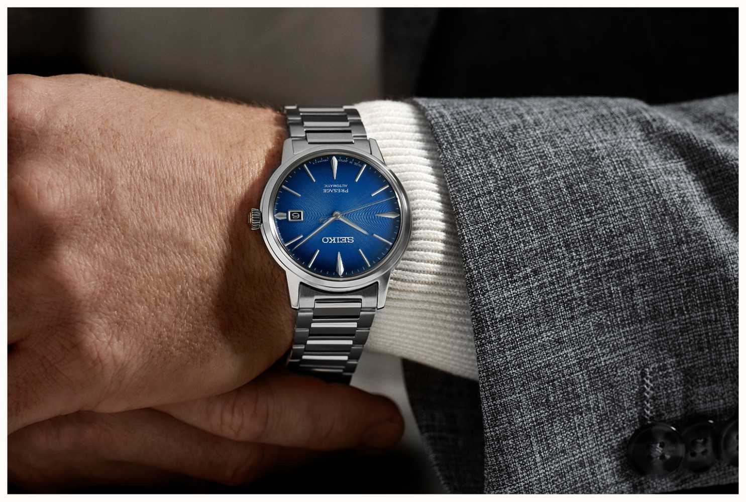 萬年鐘錶 - SEIKO Presage   藍面經典機械錶  SRPJ13J1  /  4R35-05E0B  錶徑39.5MM