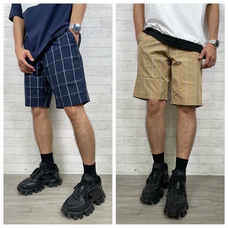 Kangol 袋鼠 格紋工作褲 休閒短褲