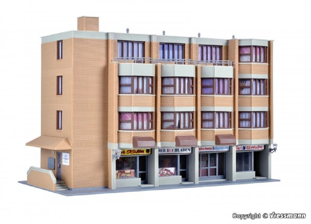 Kibri 38222 HO scale Apartement and business building